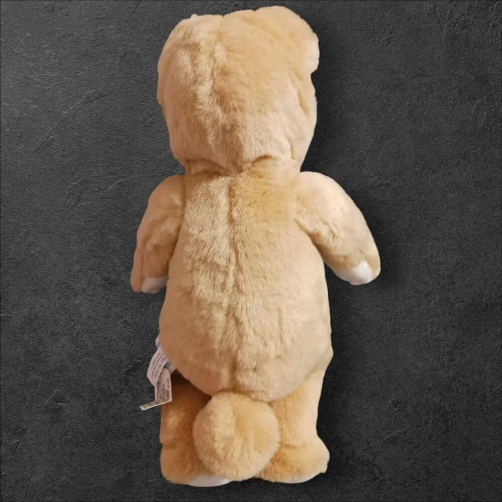 Madame Alexander Plush Bear Doll With Embroidered Details & Ribbon Bow 